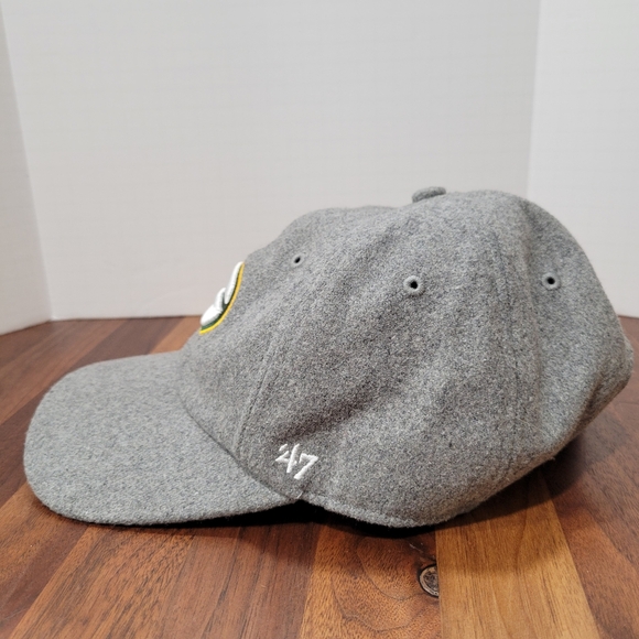 Green Bay Packers Wool Blend Adjustable Back Hat NFL 47 Brand OSFA - Picture 4 of 6